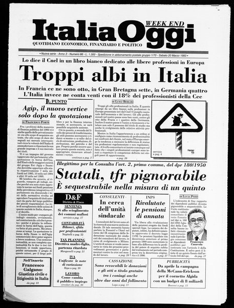 Italia oggi : quotidiano di economia finanza e politica